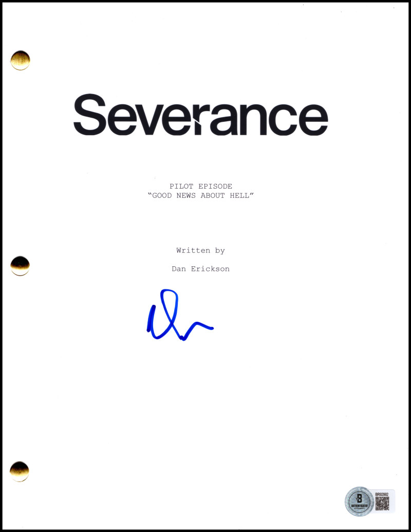 Adam Scott Signed Autograph Severance Full Pilot Script Screenplay - Beckett COA