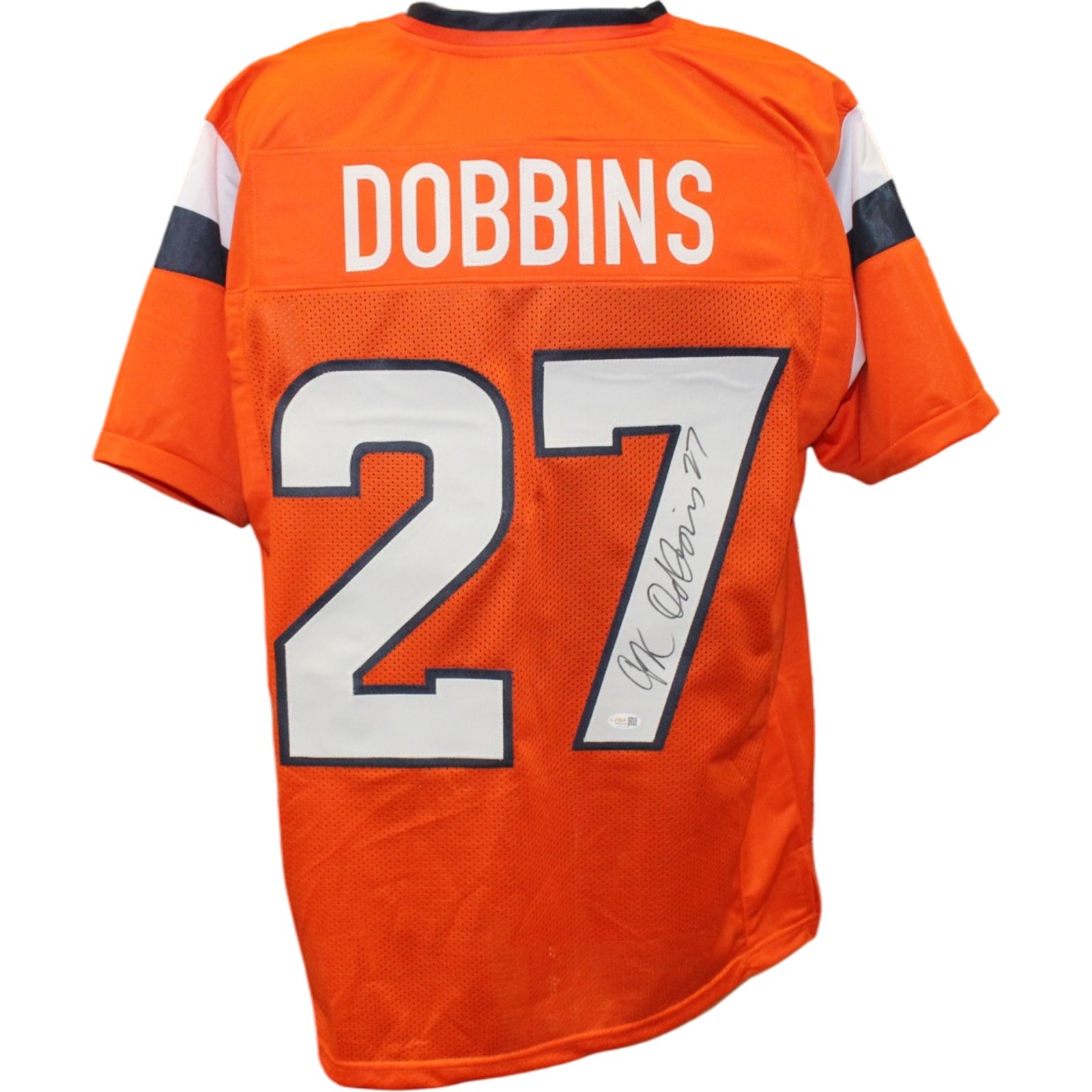 JK Dobbins Autogrraphed/Signed Pro Style Size XL Orange Jersey JSA 57171