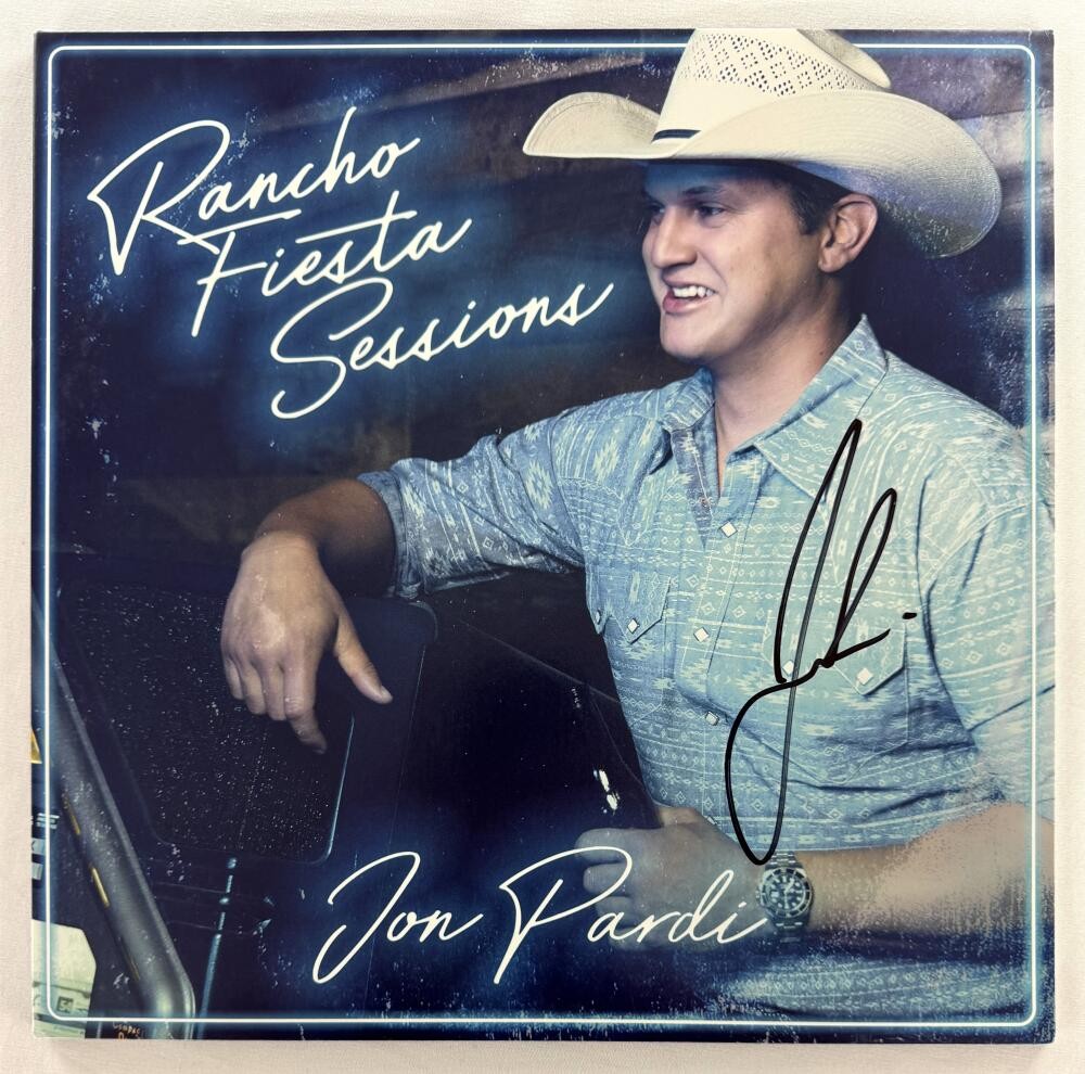 Jon Pardi Signed Autograph Album Vinyl Record LP Rancho Fiesta Sessions JSA COA