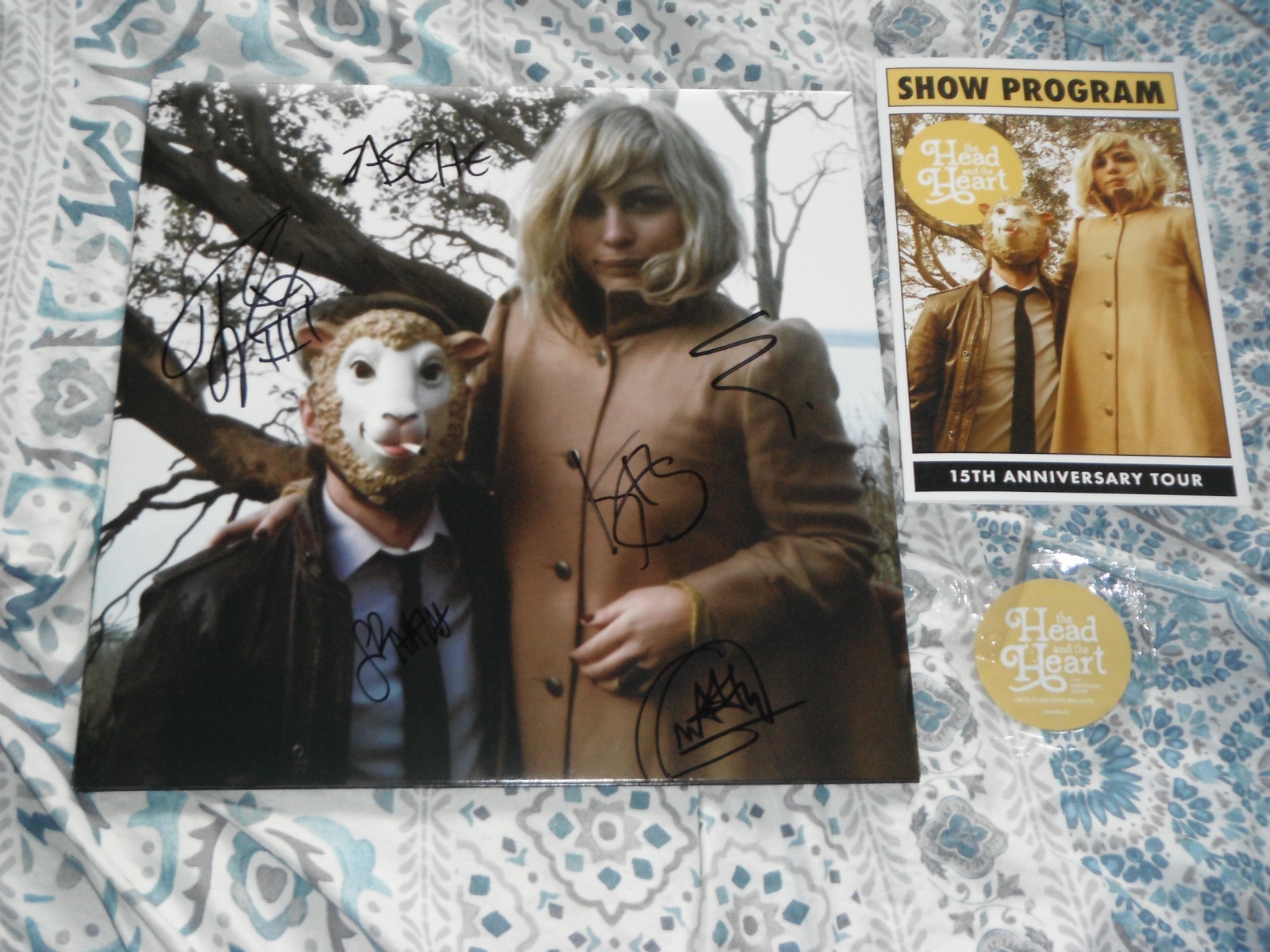 THE HEAD AND THE HEART SIGNED VINYL ALBUM 15TH ANNIVERSARY EDITION LIMITED