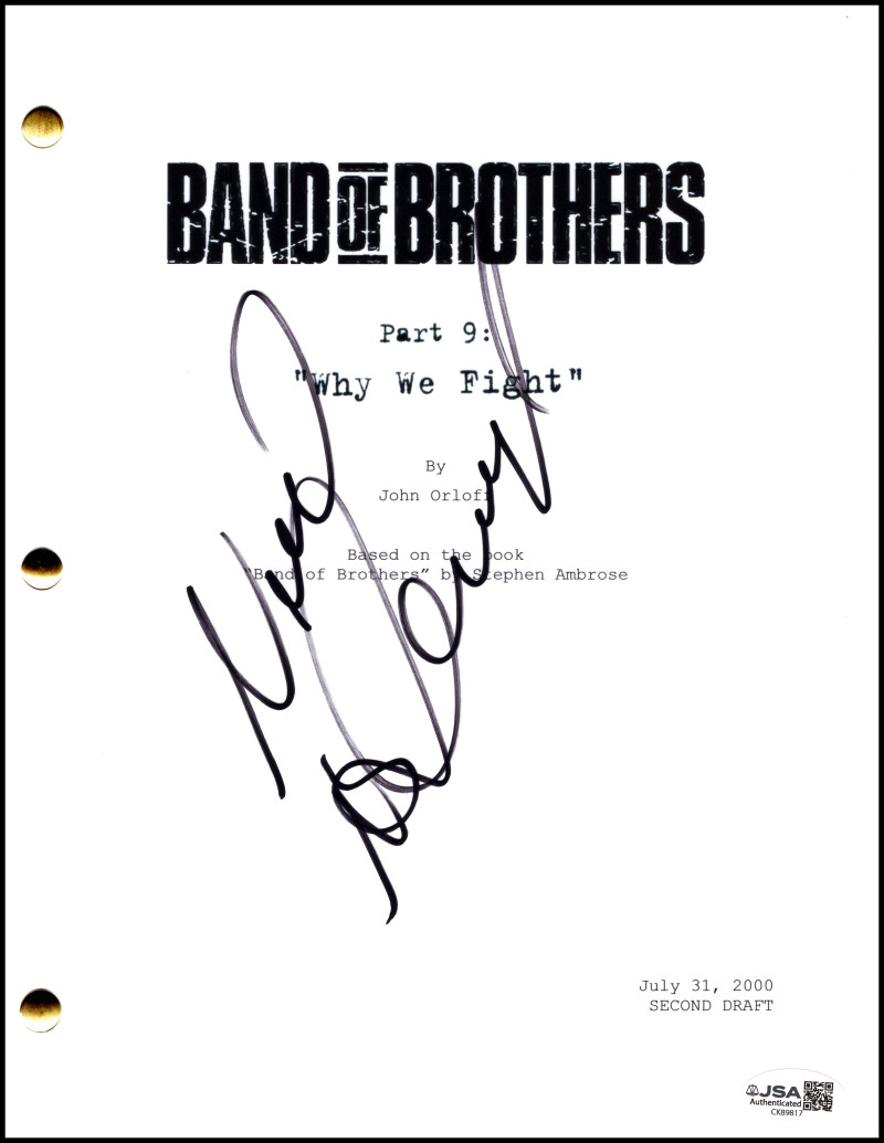 Neal McDonough Signed Autograph Band of Brothers Full Script Screenplay JSA COA