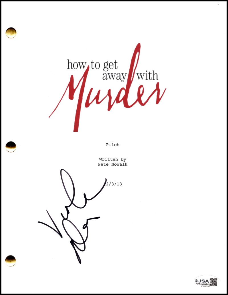 Viola Davis Signed Autograph How to Get Away with Murder Pilot Script w/ JSA COA