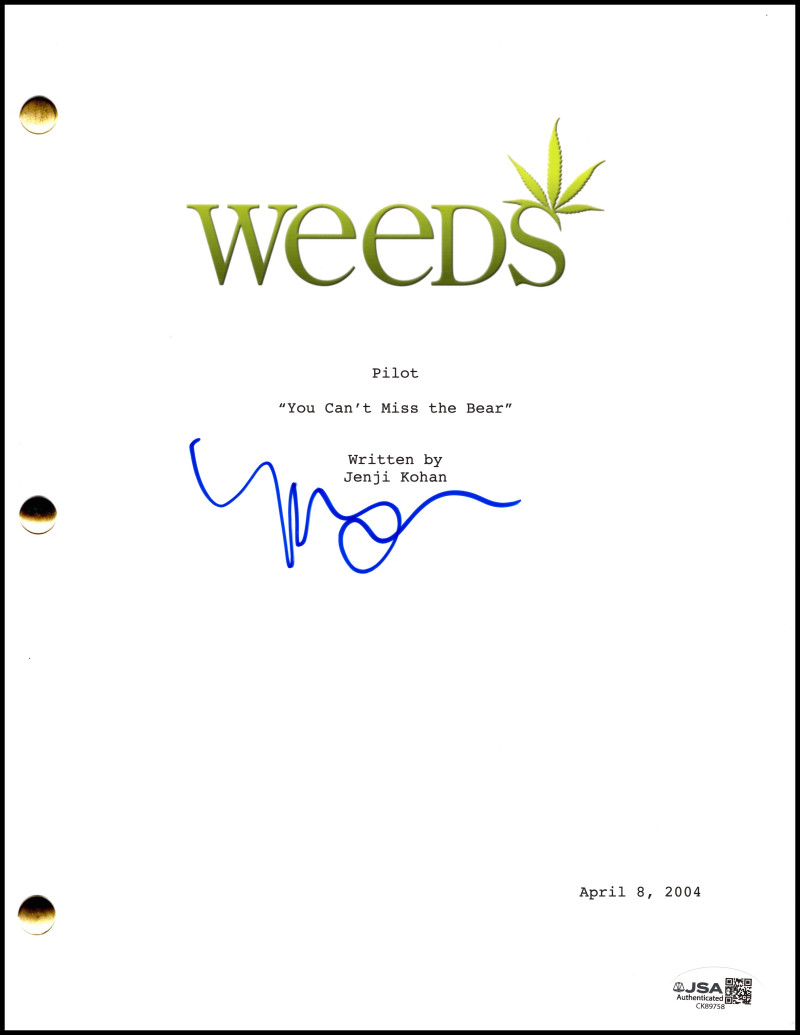Mary-Louise Parker Signed Autograph Weeds Full Pilot Script Screenplay - JSA COA