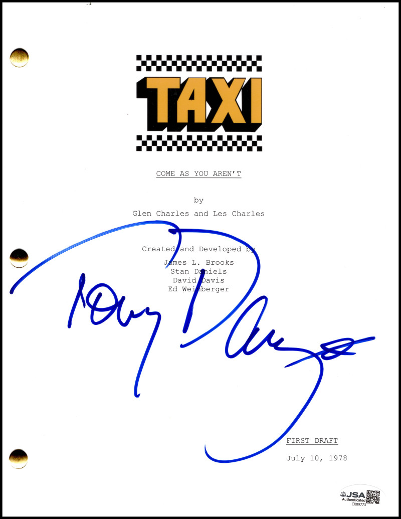 Tony Danza Signed Autograph Taxi Full Episode Script Screenplay - Banta JSA COA