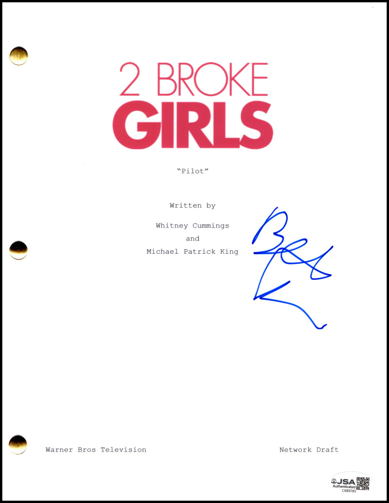 Beth Behrs Signed Autograph 2 Broke Girls Full Script Screenplay w/ JSA COA