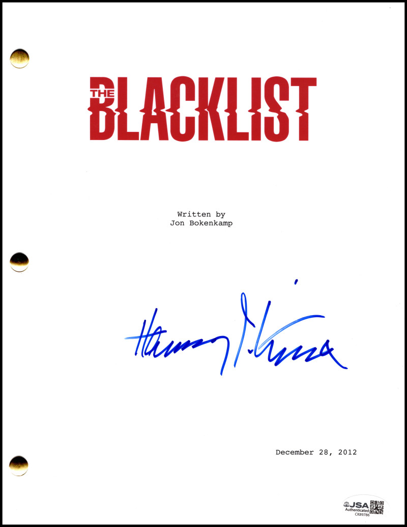 Harry Lennix Signed Autograph The Blacklist Full Script Screenplay w/ JSA COA