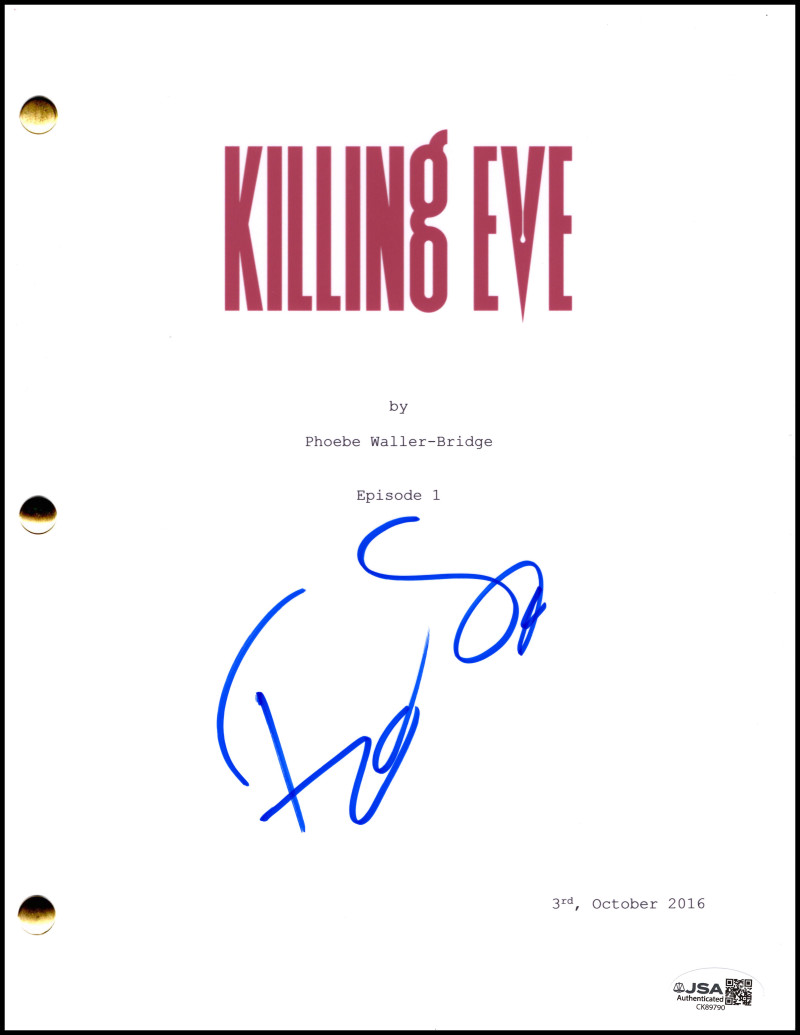 Fiona Shaw Signed Autograph Killing Eve Full Pilot Script Screenplay w/ JSA COA