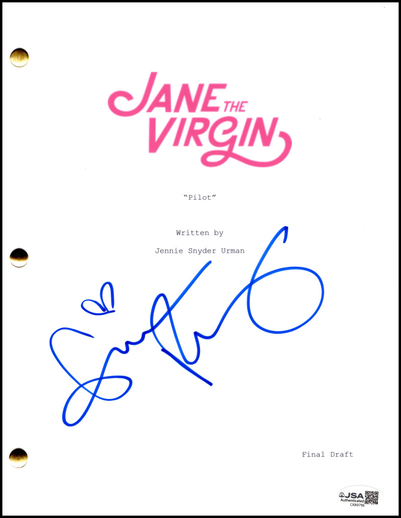 Gina Rodriguez Signed Autograph Jane the Virgin Full Script Screenplay - JSA COA