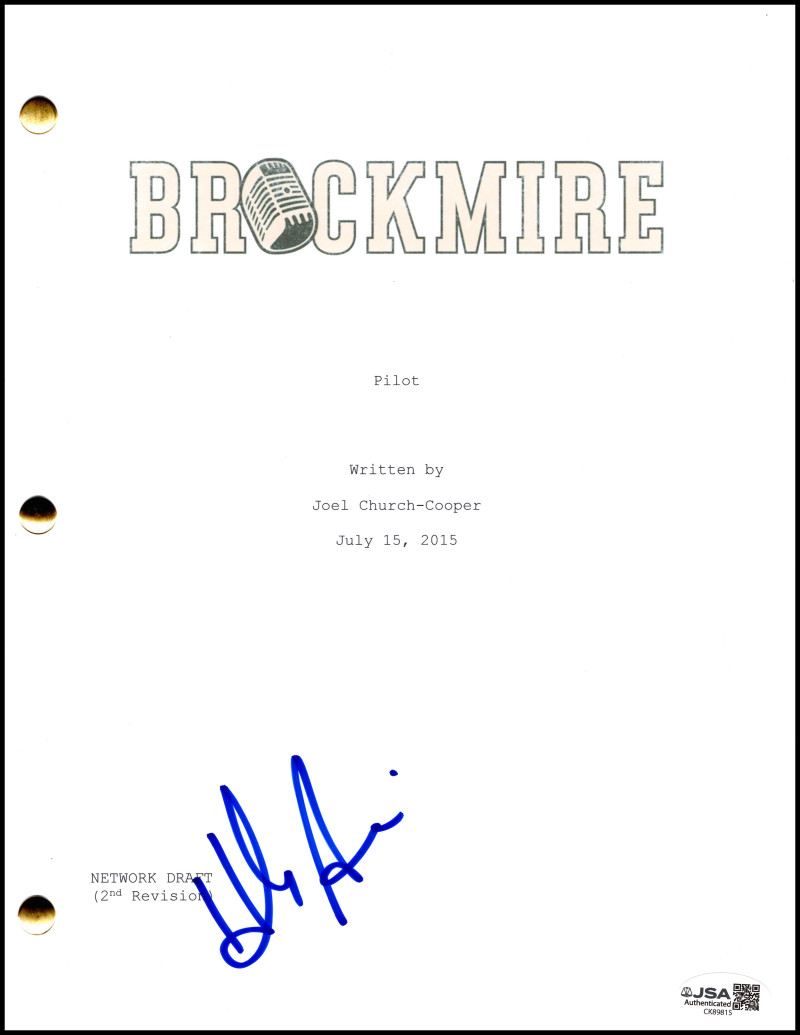 Hank Azaria Signed Autograph Brockmire Full Pilot Script Screenplay w/ JSA COA