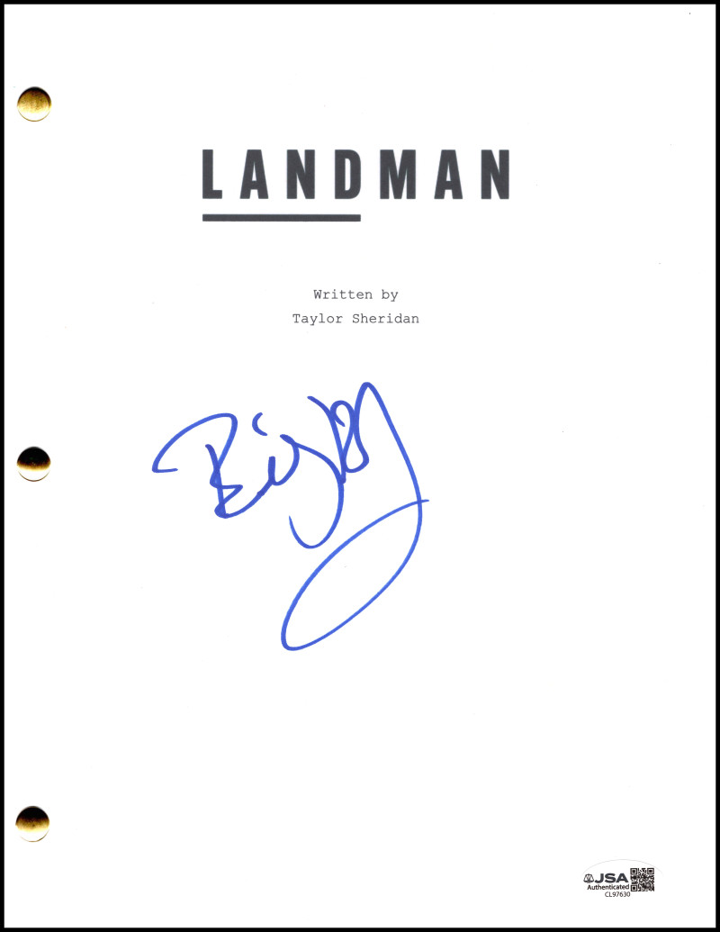 Billy Bob Thornton Signed Autograph Landman Pilot Script Screenplay w/ JSA COA