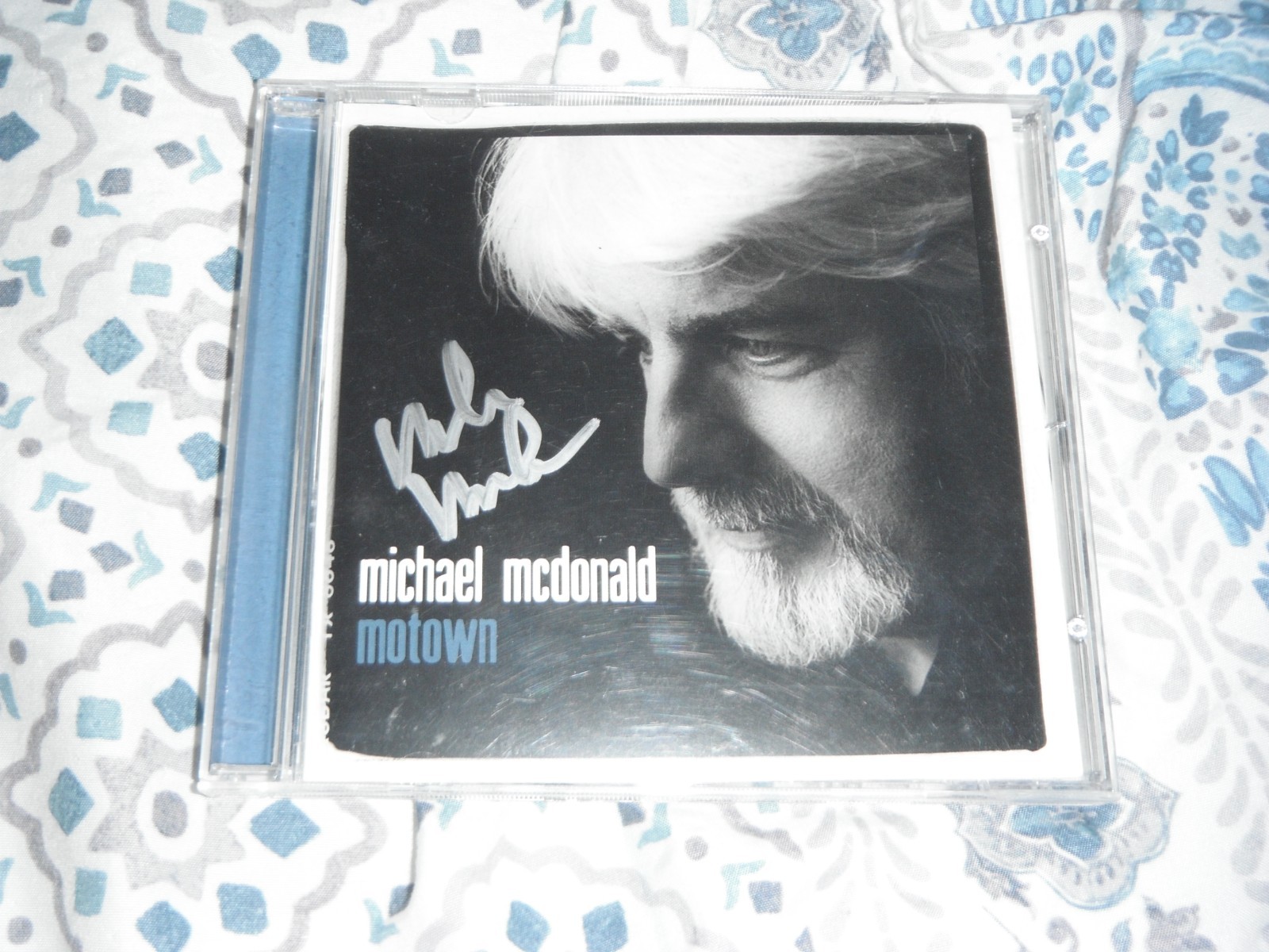 MICHAEL MCDONALD SIGNED MOTOWN CD COVER