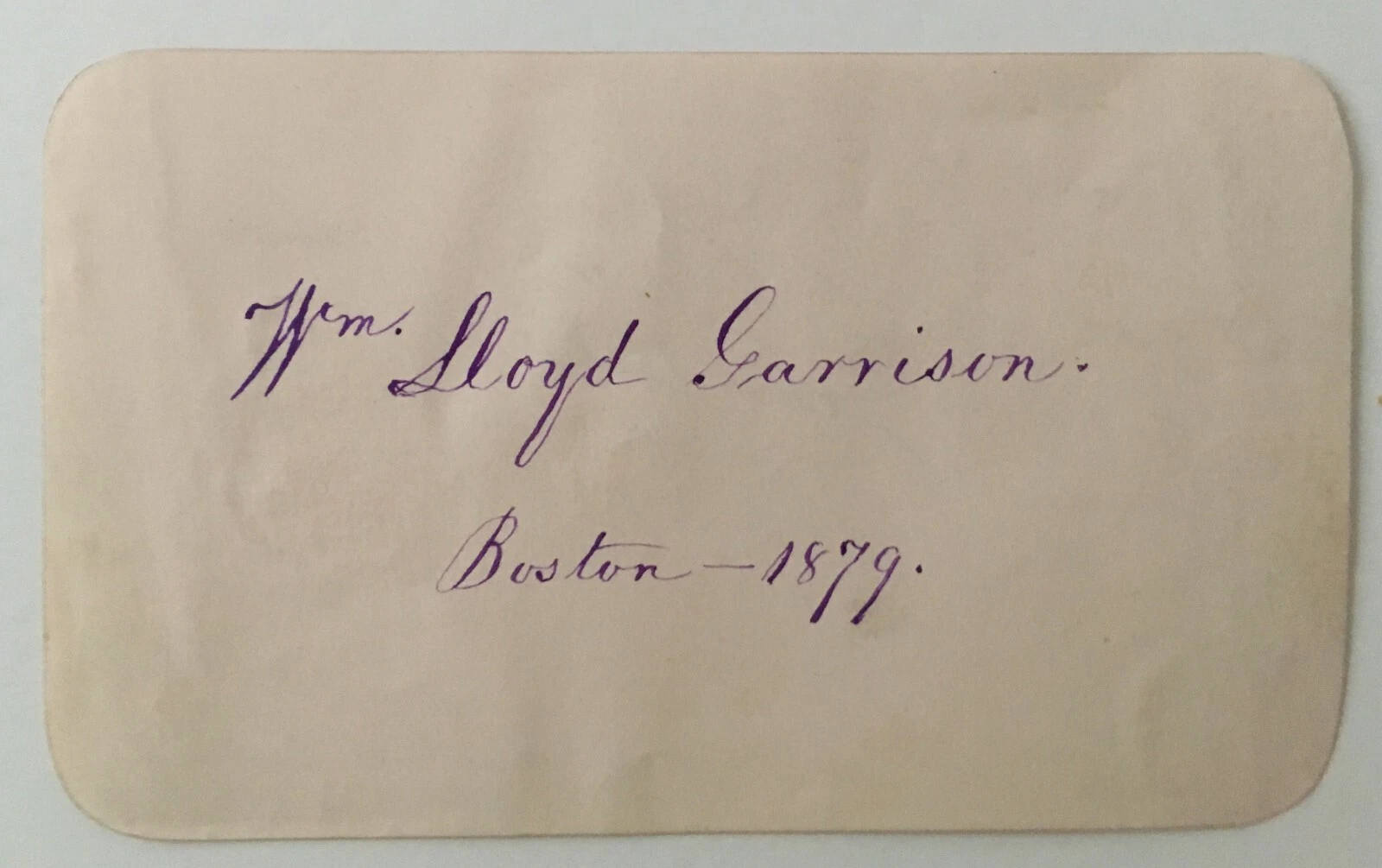 William Lloyd Garrison Signed Autographed 3x5 Page Full JSA Letter Abolitionist