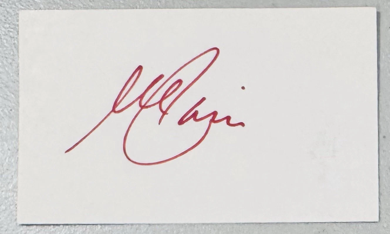 AL PACINO VINTAGE SIGNED AUTOGRAPHED 3×5 CARD SWAU AUTHENTICATED THE GODFATHER 2 COLLECTIBLE MEMORABILIA