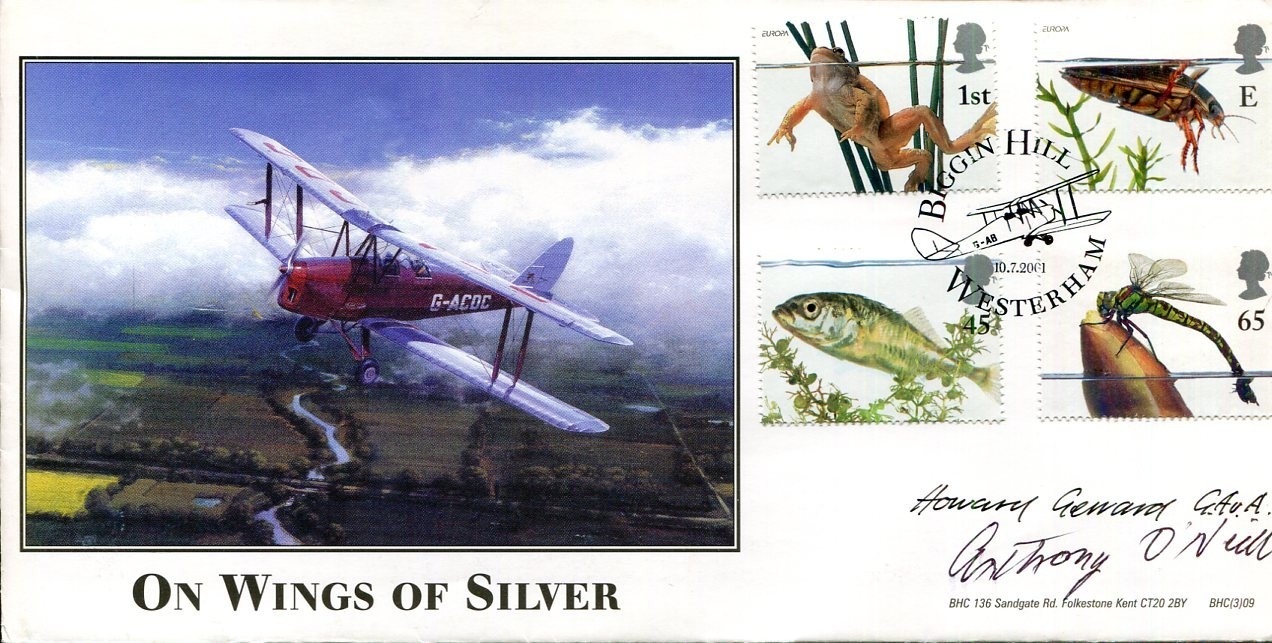 Anthony O'Neill Battle Of Britain Howard Gerrard Artis WWII War Signed Autograph