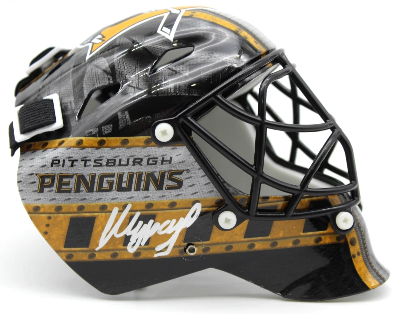 Sergei Murashov Signed Pittsburgh Penguins Mini Goalie Mask w/BAS COA BW07915