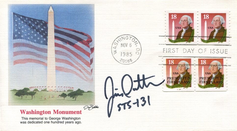 James Dutton NASA Astronaut STS-131 Test Pilot Space Signed Autograph FDC