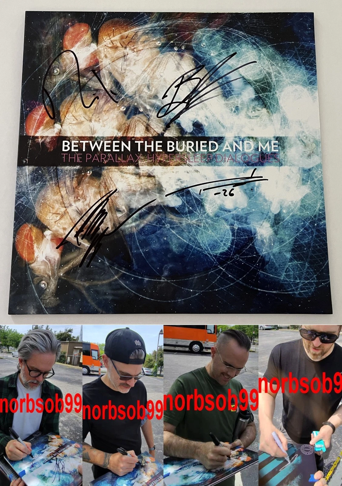 BETWEEN THE BURIED AND ME SIGNED THE PARALLAX HYPERSLEEP DIALOGUES w/EXACT PROOF