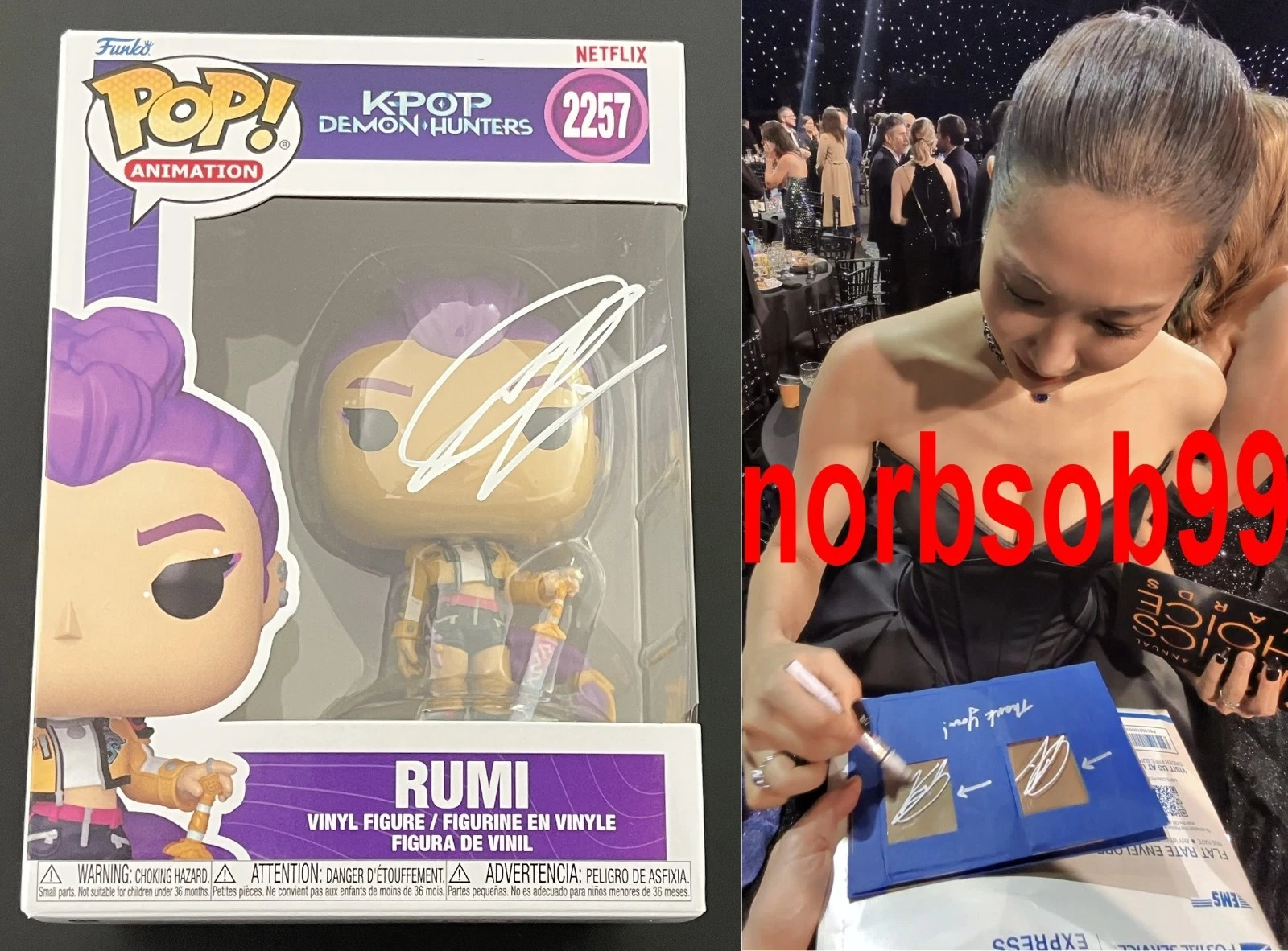 EJAE “GOLDEN” SIGNED RUMI K-POP DEMON HUNTERS FUNKO W/EXACT PROOF & BECKETT COA COLLECTIBLE MEMORABILIA