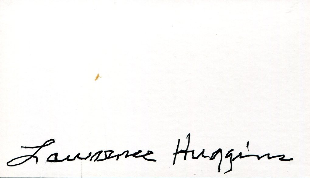 Lawrence Huggins Civil Rights Selma to Montgomery March Signed Autograph Card