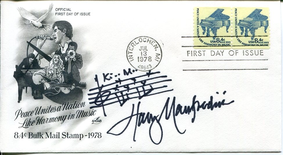 Harry Manfredini Friday The 13th Composer Rare Signed Autograph Musical Quote