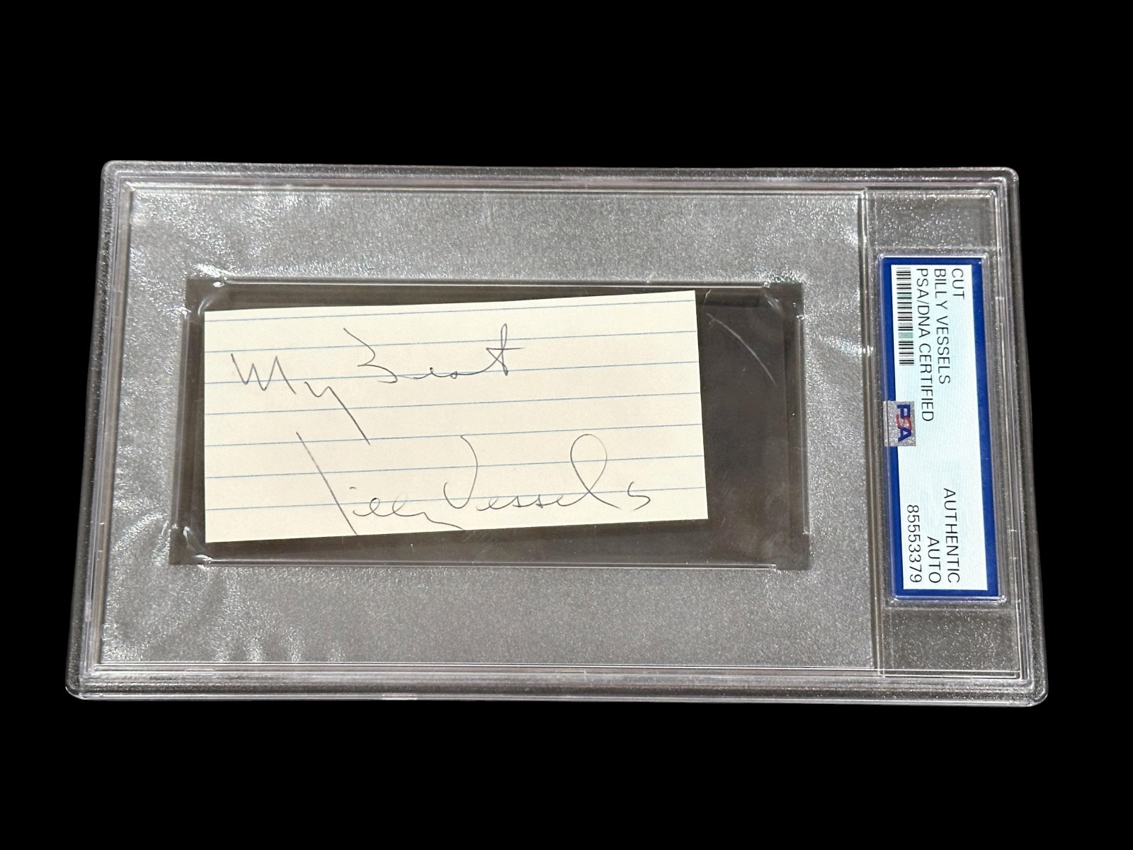Billy Vessels OU Oklahoma Sooners Rare Heisman Signed Autograph PSA DNA Slab