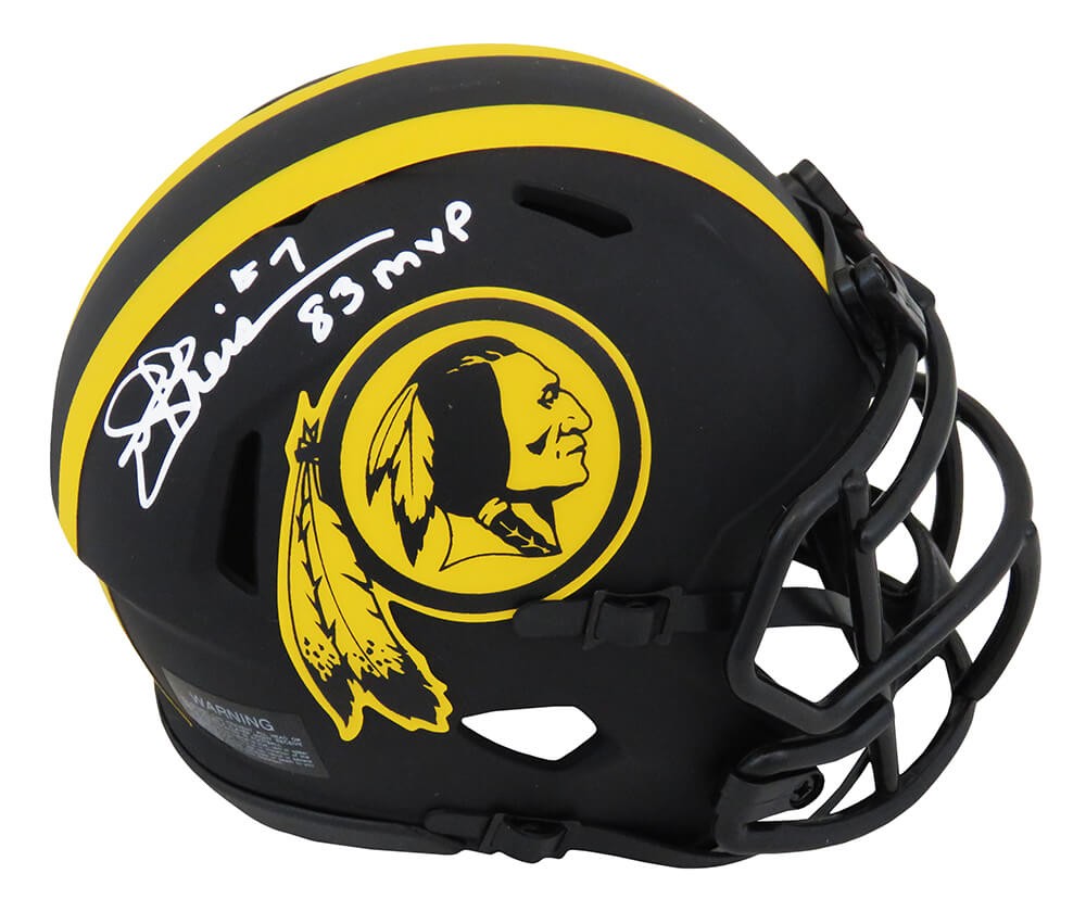 Joe Theismann Signed Washington ECLIPSE Riddell Mini Helmet w/83 MVP - (SS COA)