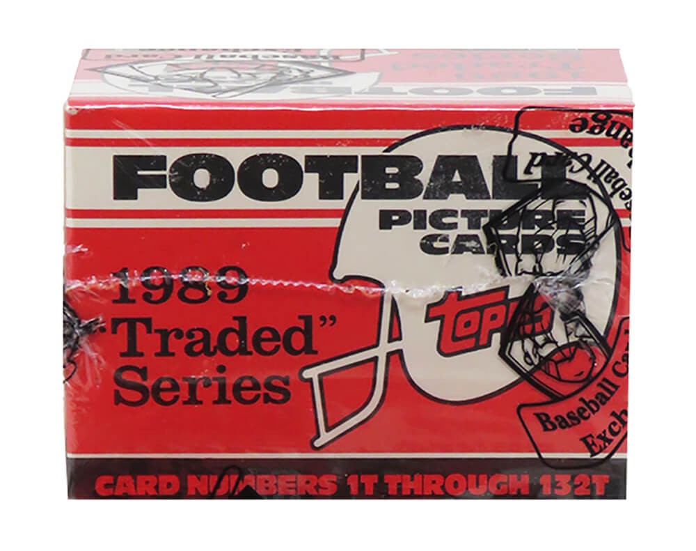 1989 Topps Traded Football Set BBCE Wrapped FASC (From A Sealed Case)