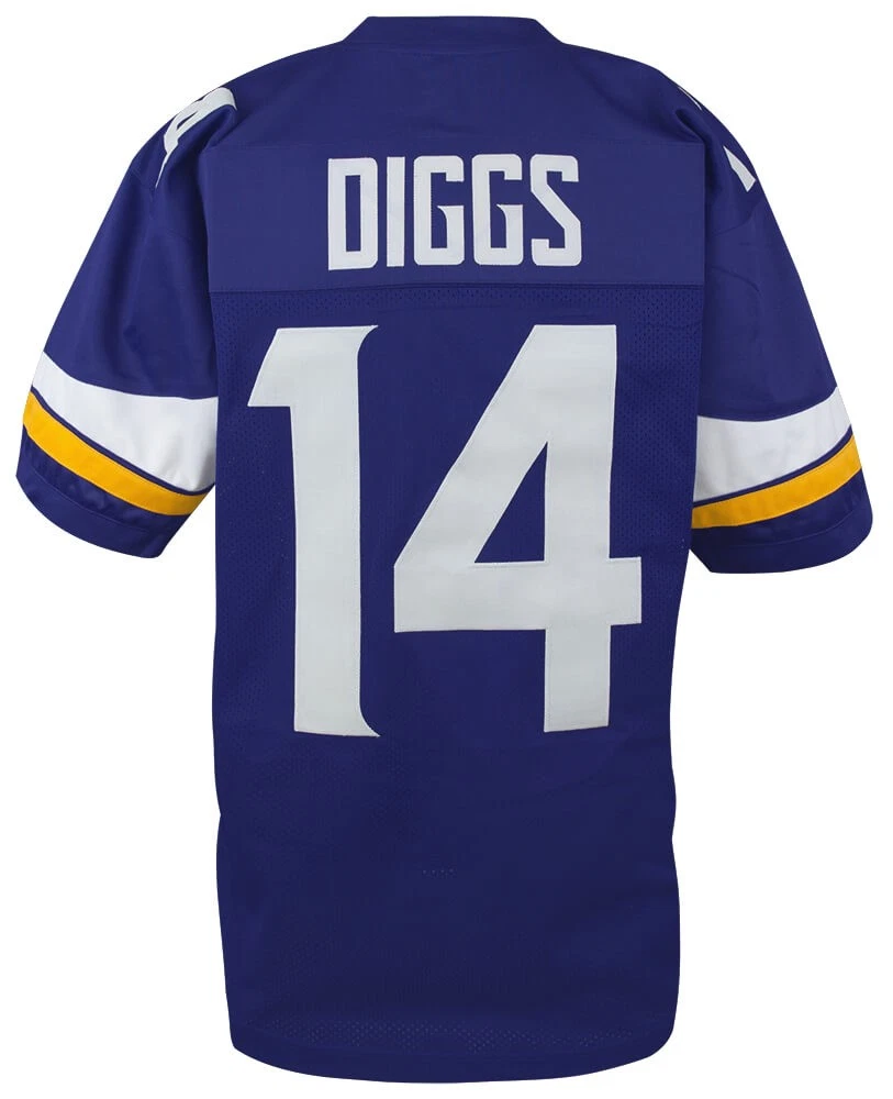 Stefon Diggs Purple Custom Football Jersey (Size X-Large)