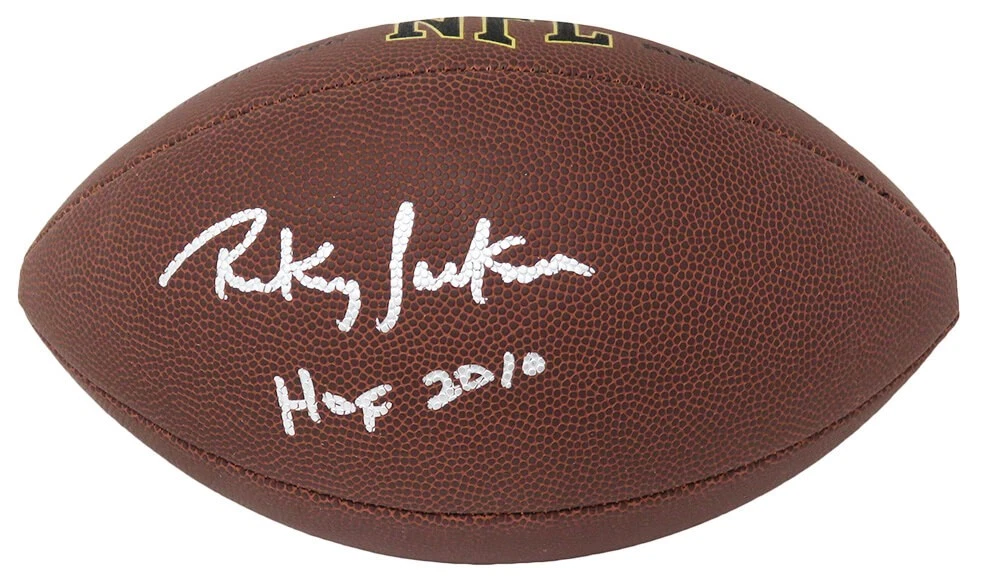 Rickey Jackson 49ers Signed Wilson Super Grip F/S NFL Football w/HOF 2010 - SS