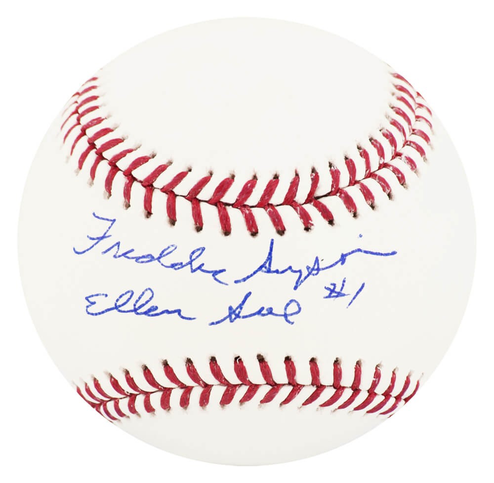Freddie Simpson Signed Rawlings Official MLB Baseball w/Ellen Sue - (SS COA)