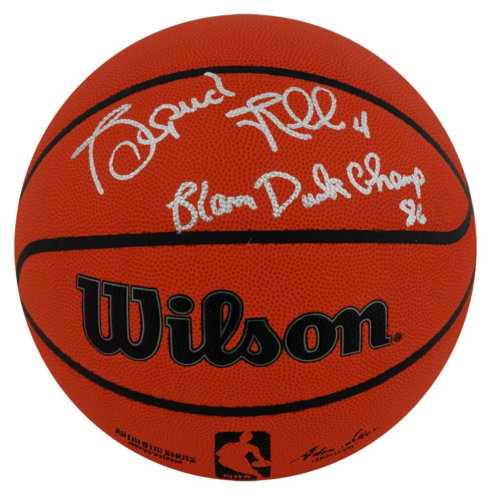 Spud Webb Signed Wilson Indoor/Outdoor NBA Basketball w/Dunk Champ - (SS COA)