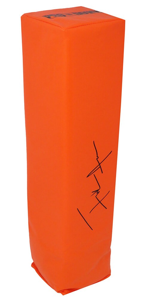 Frank Gore (San Francisco 49ers) Signed Orange Endzone Football Pylon -SCHWARTZ