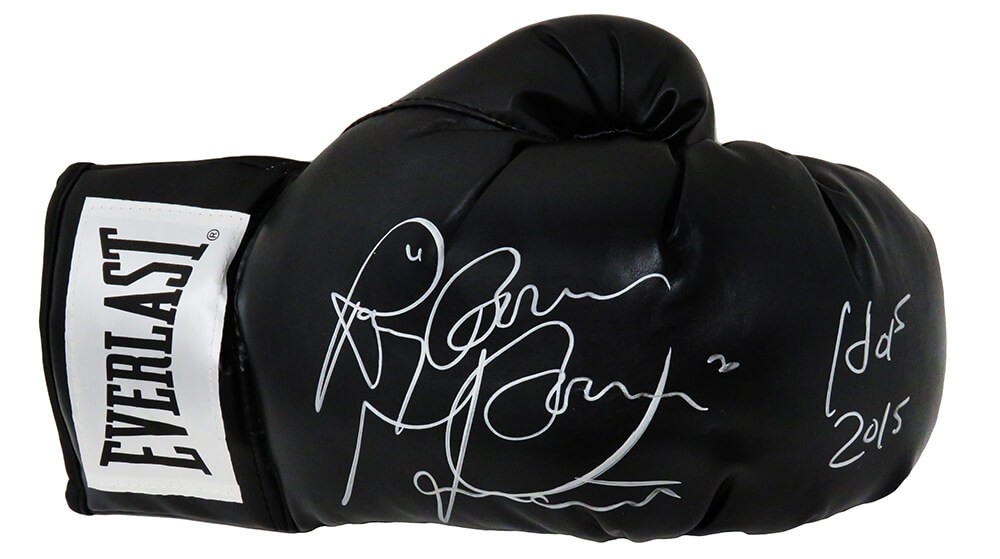 Ray Mancini Signed Everlast Black Boxing Glove w/Boom Boom, HOF 2015 - SCHWARTZ