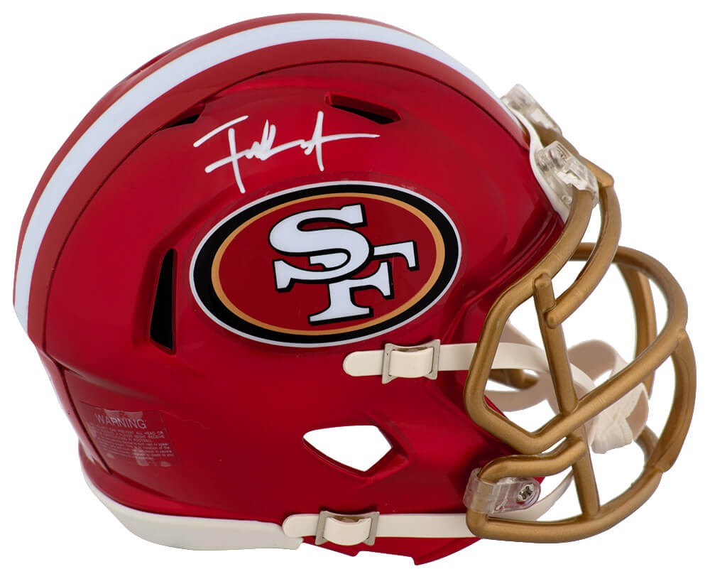 Frank Gore Signed San Francisco 49ers FLASH Riddell Mini Helmet - (SS COA)