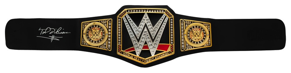 Ted DiBiase Signed WWE World Championship Replica Toy Wrestling Belt - (SS COA)