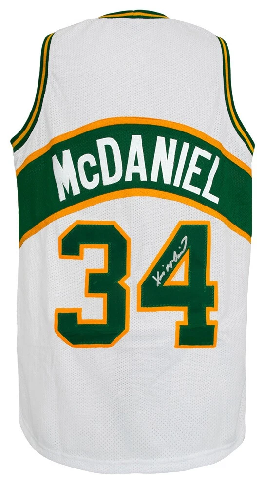 Xavier McDaniel Signed White Throwback Custom Basketball Jersey - (SCHWARTZ COA)