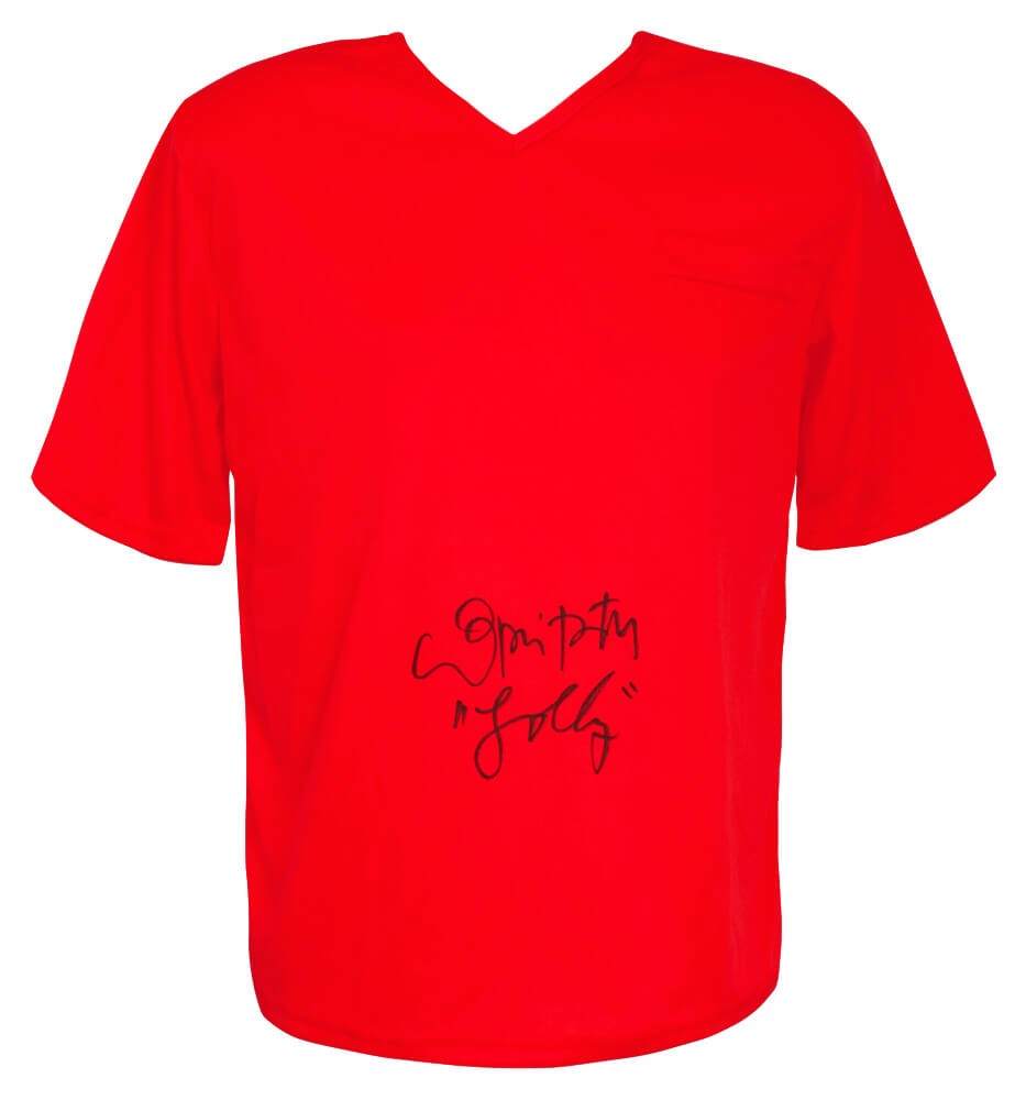 LORI PETTY SIGNED ORANGE PRISON COSTUME SHIRT & PANTS W/LOLLY – (SCHWARTZ COA) COLLECTIBLE MEMORABILIA