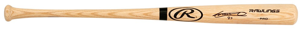 Vladimir Guerrero Jr Signed Rawlings Blonde Baseball Bat - (BECKETT COA)