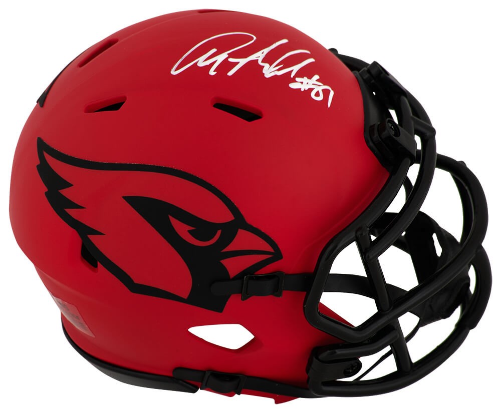 Anquan Boldin Signed Cardinals RAVE Riddell Speed Mini Helmet - (SCHWARTZ COA)