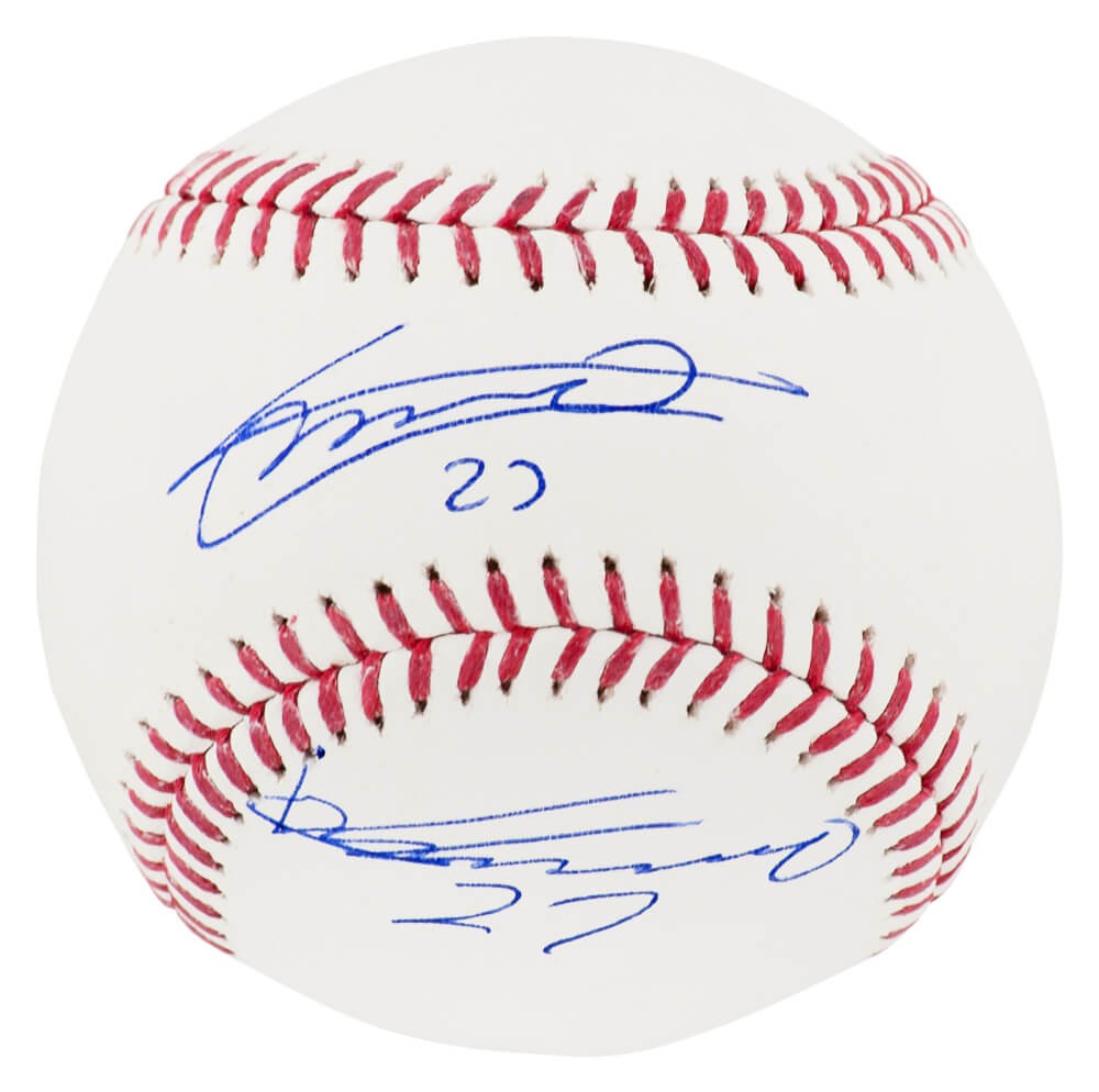 Vladimir Guerrero Sr & Vladimir Guerrero Jr Dual Signed MLB Baseball - (JSA COA)