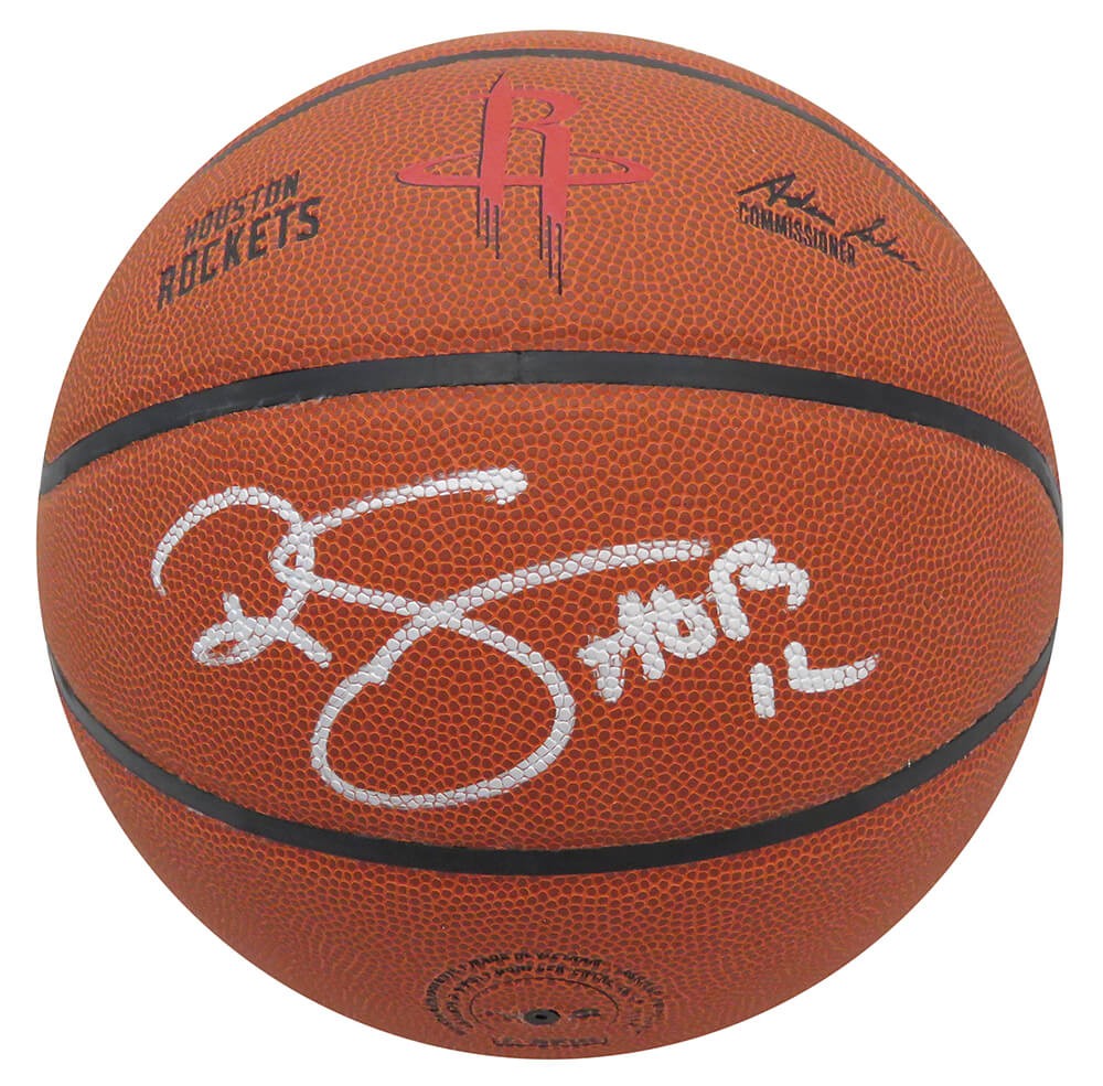 Ralph Sampson Signed Wilson Houston Rockets Logo Basketball w/HOF'12 - (SS COA)