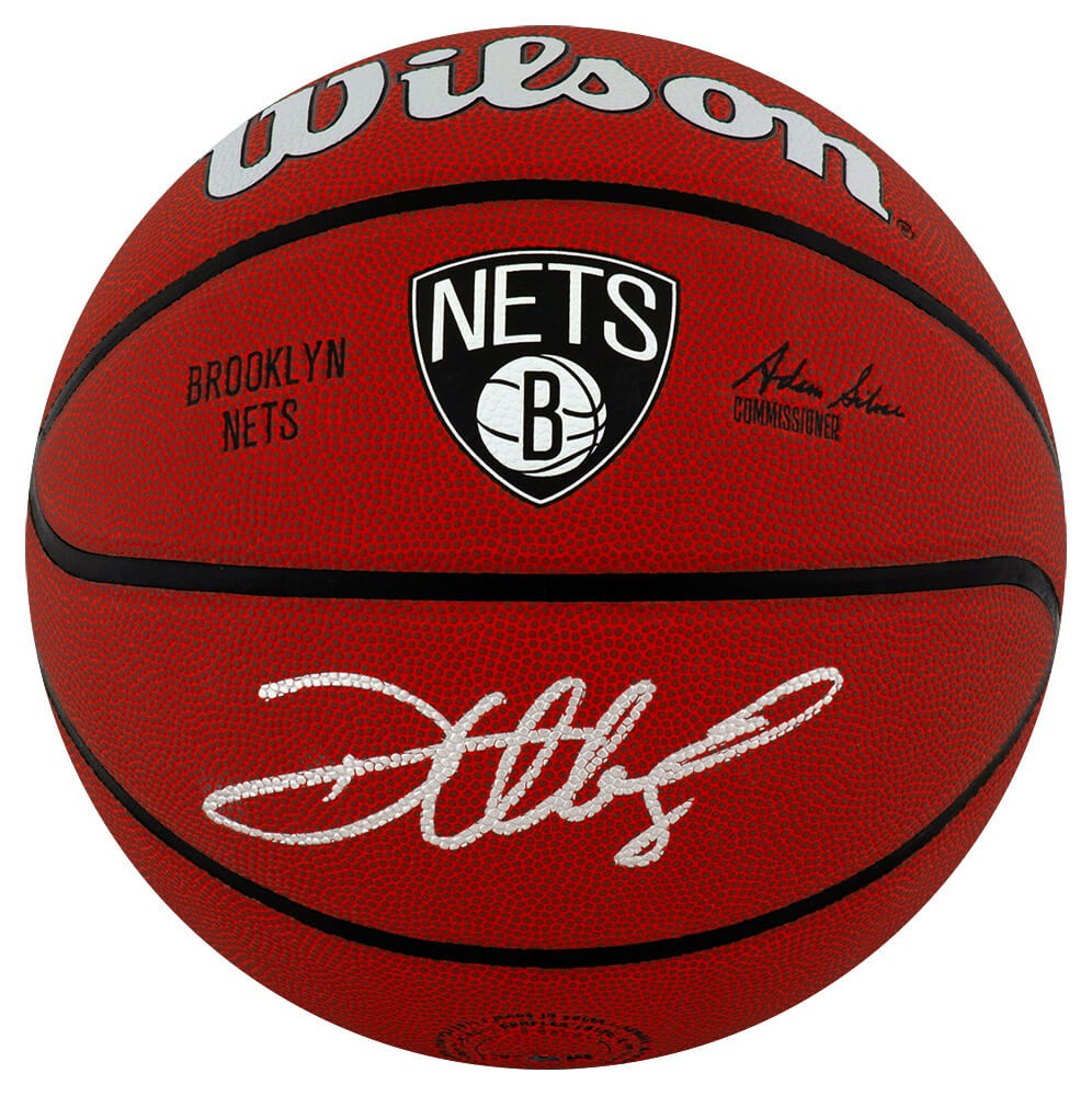 Deron Williams Signed Brooklyn Nets Logo Wilson NBA Basketball - (SCHWARTZ COA)