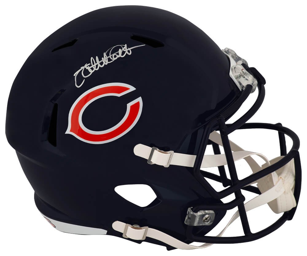Willie Gault Signed Bears Riddell Full Size Replica Helmet (In White) - (SS COA)
