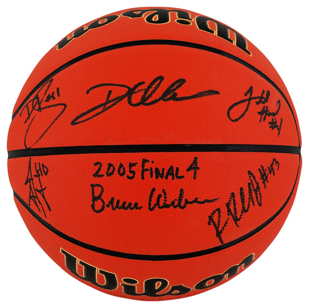 2005 Illinois Team Signed Wilson NCAA Indoor/Outdoor Basketball w/6-Signature...