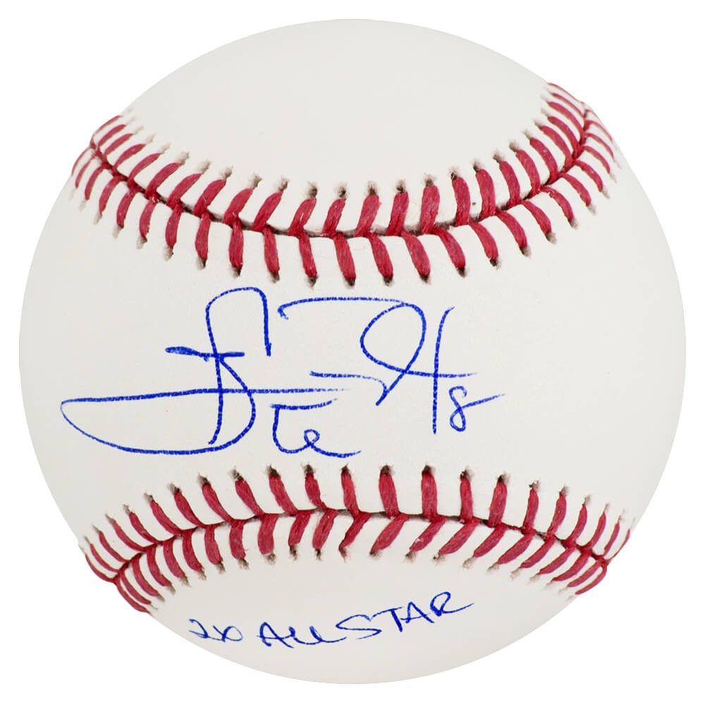 Carl Everett Signed Rawlings Official MLB Baseball w/2x All Star -(SCHWARTZ COA)