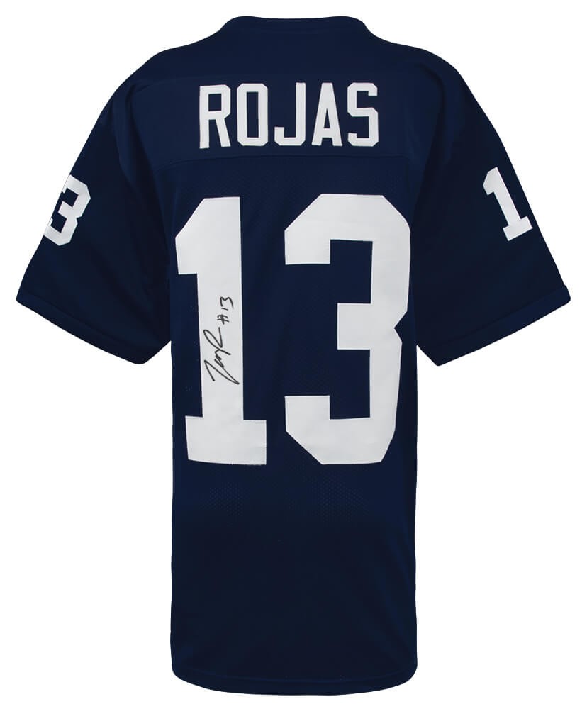 Tony Rojas Signed Navy Custom College Football Jersey - (SCHWARTZ COA)
