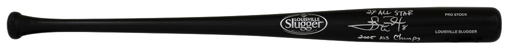 Carl Everett Signed Louisville Slugger Pro Black Baseball Bat w/2-INSC -(SS COA)