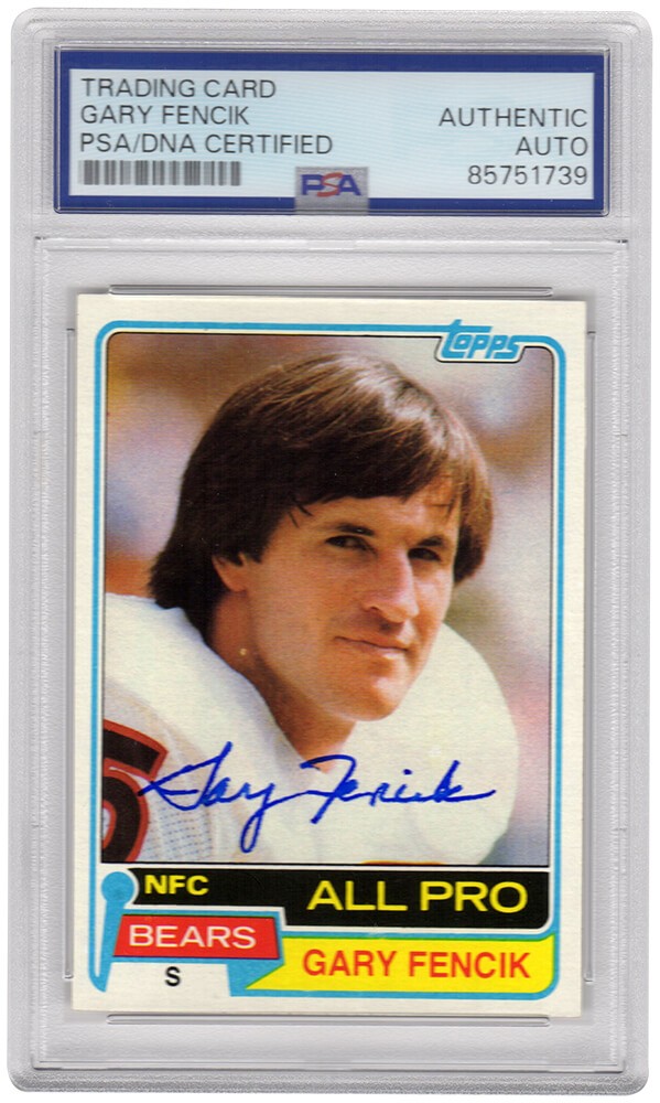 Gary Fencik Signed Chicago Bears 1981 Topps Football Trading Card #40 -(PSA/DNA)