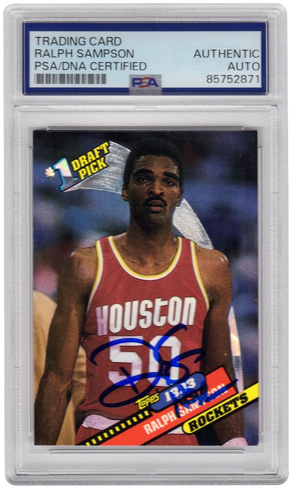 Ralph Sampson Signed Rockets 1992 Topps Archives Card #3 w/HOF'12 - (PSA/DNA)