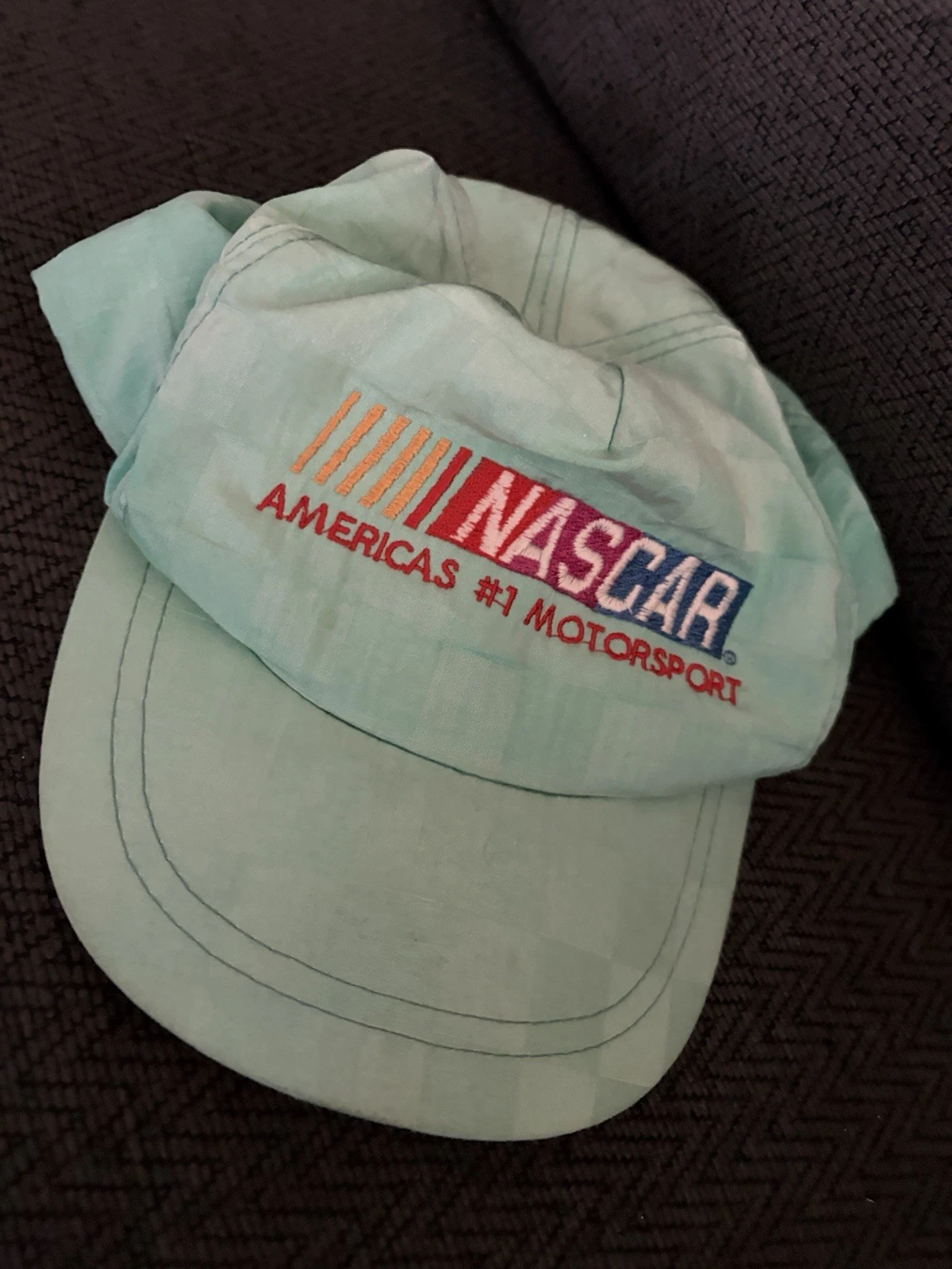 Vintage Hat Autographed NASCAR Throwback Used SnapBack